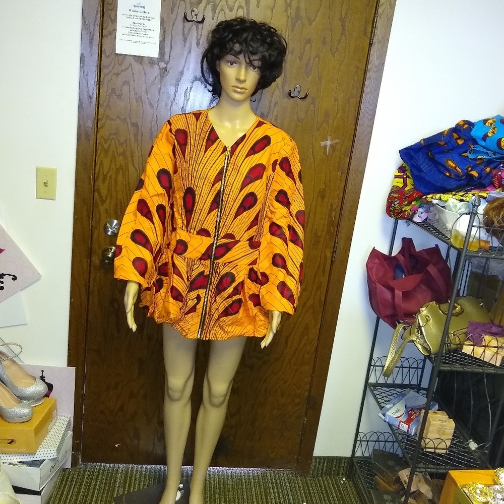 African print wax top